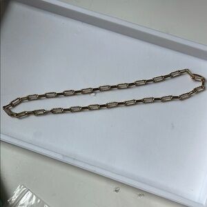 Gold Oval Link Chain Necklace